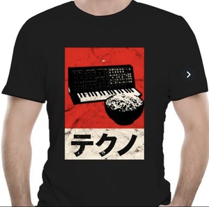 【新品】【送料無料】国内未発売　シンセ　MS-20　テクノ　レアTシャツ　サイズ：L YMO 坂本龍一