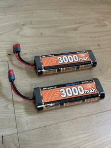 【送料無料】G-FORCE ジーフォース BULLET LiPo 7.4V 3000mAh リポ バッテリー ラジコン ×2個