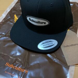 送料無料 サブカルチャー スナップバック キャップ ブラック SC SUBCULTURE SNAPBACK CAP BLACK