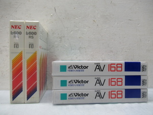 41110 NEC L-500 RS ベータ ソニー Victor スーパー AV 168 記録媒体 未使用 VHS テープ ビデオ 当時物 未開封 