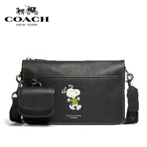 ◆値下げしました！◆新品/正規品◆【COACH×PEANUTS★CE710】コーチ新作コラボ♪限定品♪スヌーピーショルダーボディバッグ レザー 即決!!