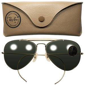 MADE IN USAの殿堂入り永久定番1970sデッド USA製 B&L RAYBAN ボシュロム レイバン OUTDOORSMAN アウトドアーズマン 砂内なしG15 size58/14