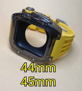 44mm 45mm * clear black yellow * apple watch Apple watch clear transparent case custom Golden Concept Golden concept liking .