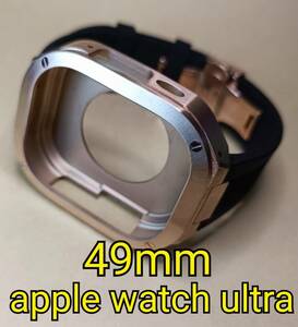 RG 49mm apple watch ultra アップルウォッチウルトラ ケース ラバー メタル ステンレス カスタム golden concept ゴールデンコンセプト