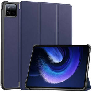 Xiaomi Pad 6 ケース 2023年 Xiaomi Pad 6タブレット専用ケース スタンド機能付き 手帳型 高級PU 耐衝撃 全面保護カバー ブルー