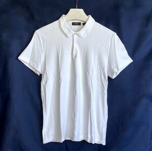 Theory セオリー ポロシャツ メンズ M 白 やわらかいTシャツ生地 半袖シャツ トップス D484
