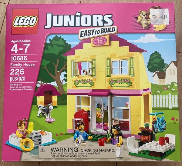 新品未開封LEGO JUNIORS 10686 犬、自転車、人形3体付き！楽しい家族生活、ファミリーレゴ　プレゼント　廃盤レア