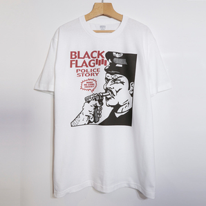 L BLACK FLAG ブラック フラッグ Tシャツ ポリス ストーリー