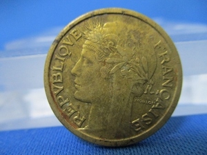 フランス １フラン・アルミニウム青銅貨／1940年／アンティークコイン／f0806-1