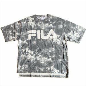 【新品】FILA TIEDYE PRINT T-Shirts / フィラ タイダイプリント Tシャツ / Black / L【セール】