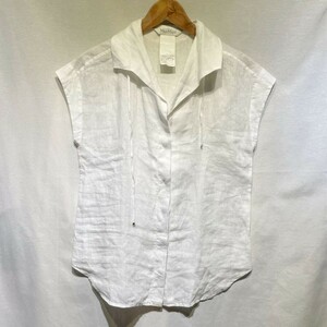 Max Maralinen100% Италия производства безрукавка блуза рубашка белый Max Mara белый 
