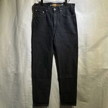 希少! 90s Levi's Silver Tab ナロー USA製 サルファ ブラック W32 デニムパンツ 黒 リーバイス シルバータブ 501 505 80s_画像1