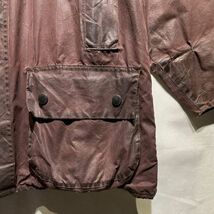 90s Barbour BEAUFORT ブラウン C42 英国製 3ワラント オイルドジャケット ビンテージ ビューフォート バブアー_画像7