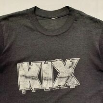 80s KIX ヴィンテージ バンド Tシャツ シングルステッチ USA製 バンT 90s_画像2