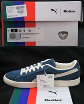 送料無料！ 定価15400円【新品】US9 27cm PUMA プーマ BASKET VTG BUTTER GOODS バスケット ビンテージ バターグッズ DARK DENIM/WHITE 2_画像10