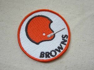 BROWNS クリーブランド・ブラウンズ ラグビー NFL フットボール チーム アメフト ワッペン/パッチ USA 古着 アメリカ 542