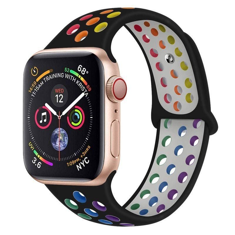 Apple Watch ラバーバンド カバーケース 黒 金 メタル スマート 
