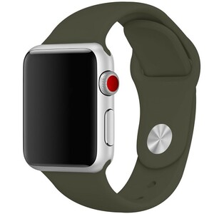 【本体サイズ42・44mm用】【8-オリーブグリーン】Apple Watch シリコン スポーツバンド アップルウォッチ【Series1.2.3.4.5.6.SE対応】