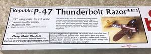 [ rubber power machine ]Easy Built company manufactured P-47 Thunderbolt ( wing length :28~=711mm)*** remainder 1