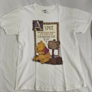 ビンテージ　ディズニー　クマのプーさん　Tシャツ Vintage Disney Winnie The Pooh Thoughtful Spot アメリカ製　シングルステッチ　