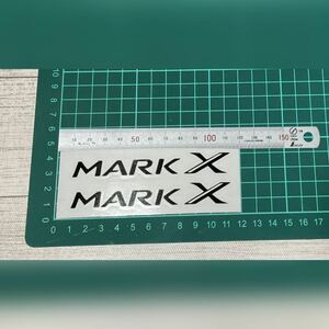マークX トヨタ　MARK X エンブレム　ブラック　ステッカー　ドアハンドル 等に　2枚セット　送料無料