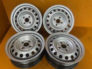 【R129】ホイール4本*スチールトヨタ14×5J 4穴 PCD100 +39