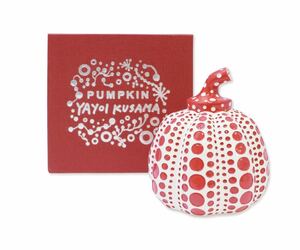 草間彌生 オブジェ PUMPKIN 赤 パンプキン ペーパーウェイト YAYOI かぼちゃ 直島