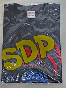  Schadaraparr SDP Logo T-shirt M size black s tea dala Daisaku war 