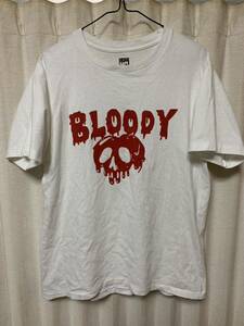 rare URSUS BAPE BLOODY TEE エイプ スカル Tシャツ サイズM 白 WHITE archive vintage