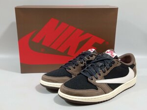 ●【タグ付き】 Travis Scott × Nike Air Jordan 1 Low OG SP-T Black/Dark Mocha US11 29cm CQ4277-001 [1-4］ No.7410