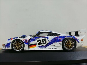 ■ PMA MINICHAMPSミニチャンプス 1/43 Porsche 911 GT1 Le Mans 1996 ポルシェ ルマン レーシングモデルミニカー　希少な銀箱