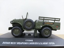 ■ SUN STARサンスター 1/43 11046 DODGE WC51 WEAPONS CARRIER U.S.ARMY OPEN アメリカ陸軍 軍用車 モデルミニカー_画像1