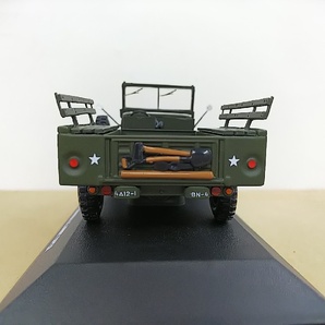 ■ SUN STARサンスター 1/43 11046 DODGE WC51 WEAPONS CARRIER U.S.ARMY OPEN アメリカ陸軍 軍用車 モデルミニカーの画像3