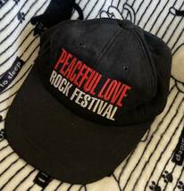ローキャップ♪[PEACEFUL LOVE Rock Festival 沖縄ピースフルラブロックフェスティバル]スナップバック帽子CAP/フリーサイズ男女OK♪_画像8