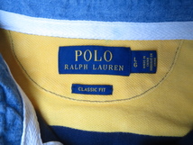 POLO RALPH LAUREN　ポロラルフローレン ポロシャツ ラガーシャツ L ヨット 90s 復刻 RL 93 紺黄 ダンク ゼッケン　ワッペン_画像4