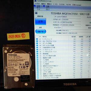 TOSHIBA MQ01ACF050 HDD 2.5インチ 7mm厚 500GB -E-