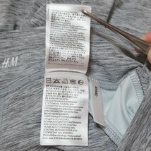 Y610【美品】H&M エイチアンドエム スポーツ タイツ スパッツ ストレッチ レディース S グレー ピンク ブルー グラデーション トレーニング_画像9