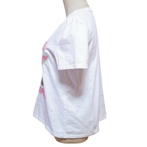 Y633 ZARA ザラ STAR WARS スターウォーズ ベビーヨーダ刺繍 半袖Tシャツ 丸首 レディース L ホワイト 白 かわいい 個性的 キャラクター_画像5