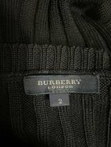 バーバリー ロンドン BURBERRY LONDON ニット カットソー ウール　状態確認　2 黒_画像4