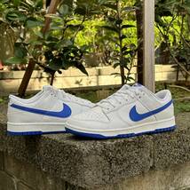 ナイキ ダンク ロー レトロ NIKE DUNK LOW RETRO ホワイト/ハイパーロイヤル DV0831-104 US9.5 27.5CM_画像2