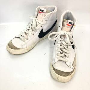 □NIKE BLAZER MID 77 VNTG スニーカー 27㎝ 白 ナイキ メンズ BQ6806-100 ハイカット 複数落札同梱OK B230811-303