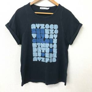 □SEE BY CHLOE 半袖Tシャツ I:40/USA:4 黒 シーバイクロエ レディース カットソー ロゴプリント 複数落札同梱OK B230817-301●