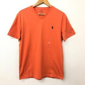 □新品タグ付き□POLO RALPH LAUREN 半袖Tシャツ S(170/92A) ポロラルフローレン メンズ Vネック ロゴ刺 複数落札同梱OK B230830-301