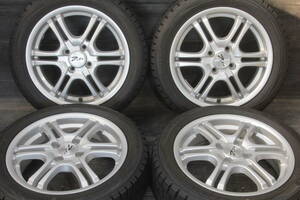 Q8/条件付送料無料 バリ山 ダンロップ 冬タイヤ 145/65R15×4J 175/55R15×5J +35 4H PCD100 社外アルミ 4本セット 三菱 アイミーブ i-MiEV