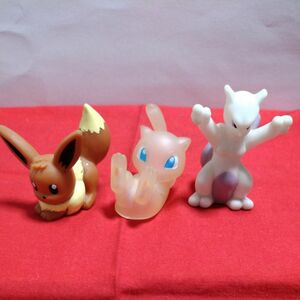 ポケモン指人形 イーブイ・ミュウ・ミュウツー 3個 Finger puppet Pokemonフィギュア