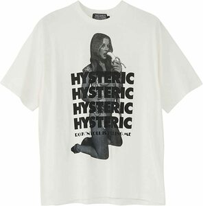 即決 新品 即完売品 22SS 新作 ヒステリックグラマー MORNING LUCK ガールプリント Tシャツ サイズM 白色