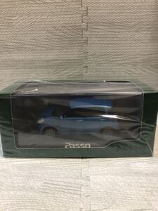 1/30 トヨタ 新型パッソモーダ Passo MODA 後期 非売品 カラーサンプル ミニカー ファインブルーマイカメタリック