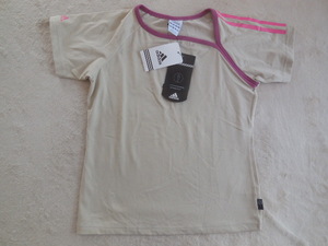 * new goods * Adidas * short sleeves T-shirt * lady's S size * size 150 rank * khaki *