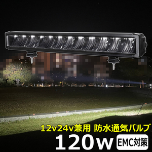 e1120-120w LED作業灯 LEDサーチライト CREE製 120w 集魚灯 12v 24v 防水 投光器 バックランプ デッキライト 漁船 農業機械 トラック 