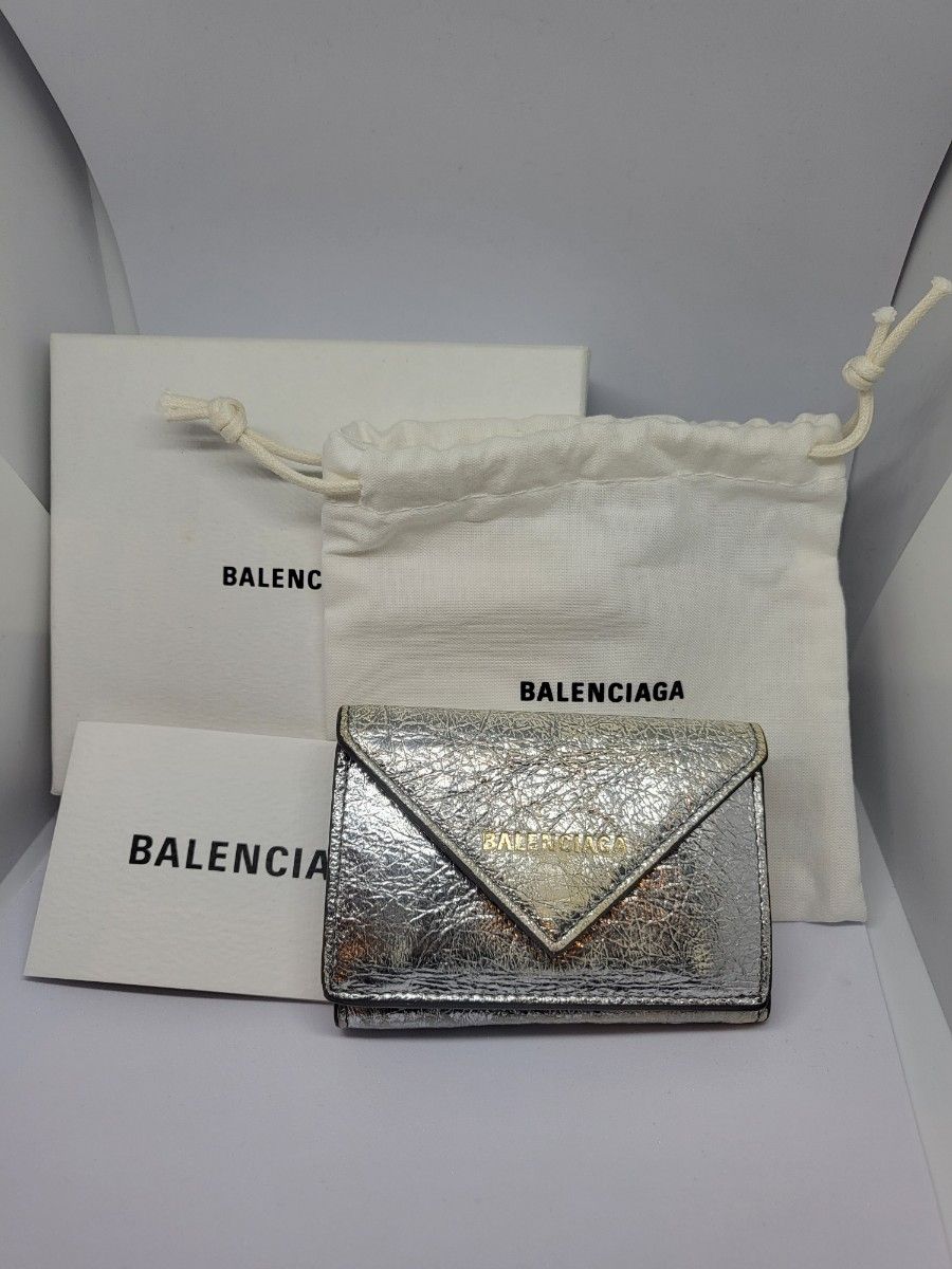 レア BALENCIAGA バレンシアガ エテュイETUI 三つ折財布 ミニ財布 ミニ